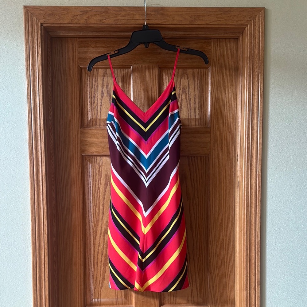 Colorful Striped Sleeveless Dress
